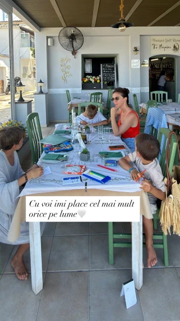 Adela Popescu și Radu Vâlcan, vacanță în Grecia cu cei trei băieți: Rhodos, Lindos și „cel mai frumos moment” la apus