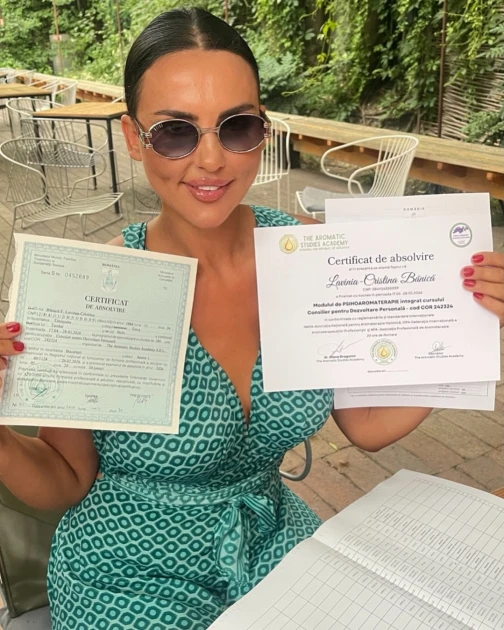 Lavinia Pîrva, bucurie după finalizarea cursurilor de psihologie: „Am pășit într-un domeniu fascinant”