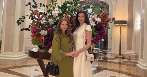 Monica Gabor, cină cu Irina Columbeanu la New York: imaginile care au atras atenția prin asemănarea lor