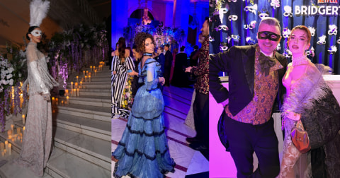 Balul Mascat Bridgerton la Palatul Parlamentului: Lidia Buble și Adelina Pestrițu, printre cele mai comentate apariții