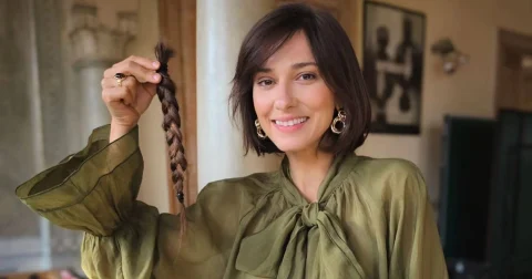 Dana Rogoz și-a schimbat look-ul pentru rolul „Nina” în filmul „Olguța și un bunic de milioane”
