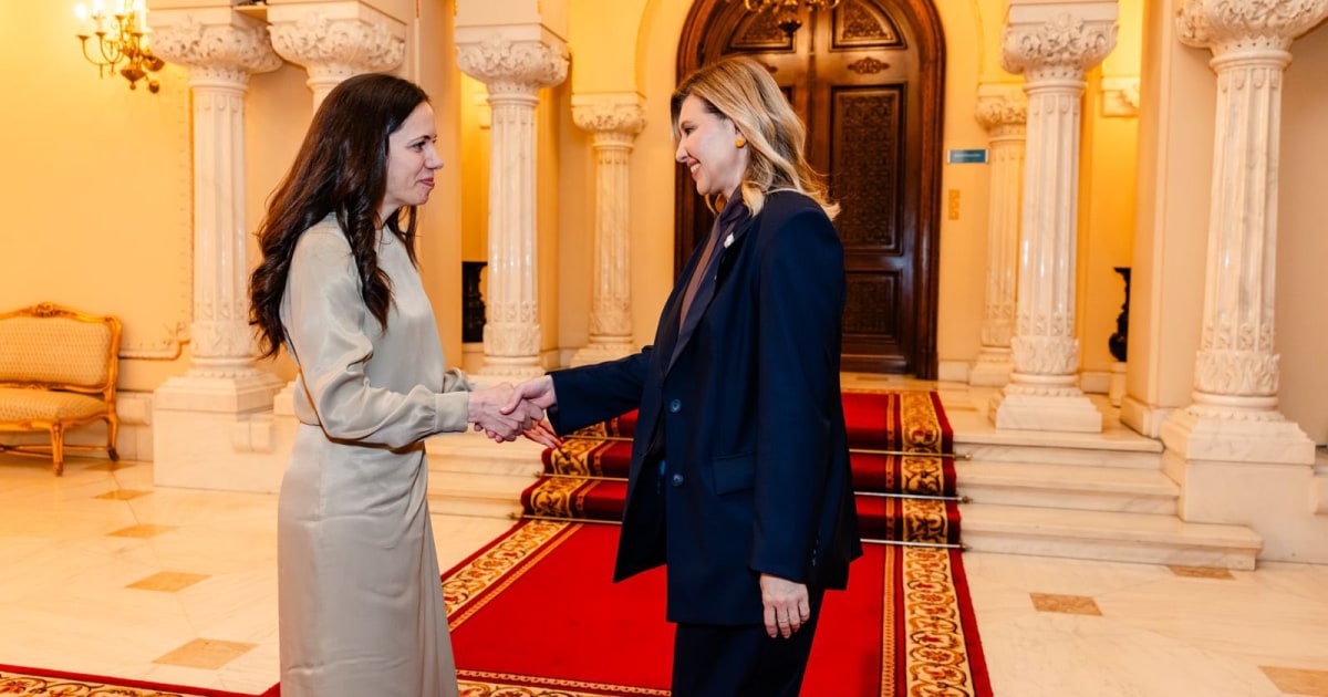 Mirabela Grădinaru și Olena Zelenska, apariție la Cotroceni în marja summitului B9: ce ținute au ales