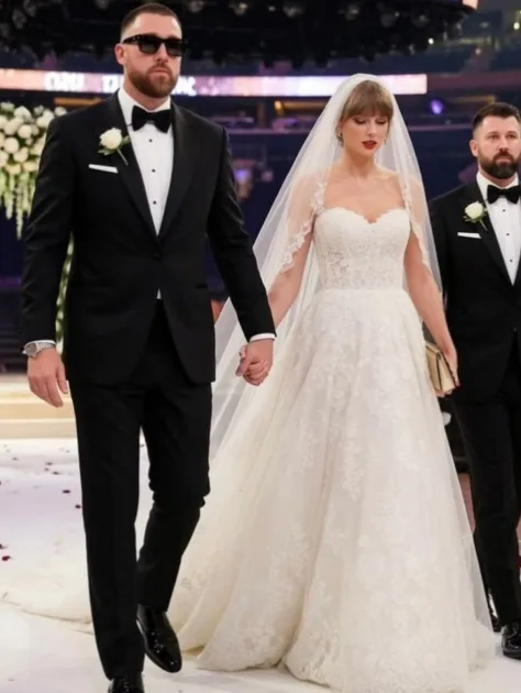 „Gunoaiele” de la nunta lui Taylor Swift și Travis Kelce, vândute online: 25 de dolari pentru mucuri și capace